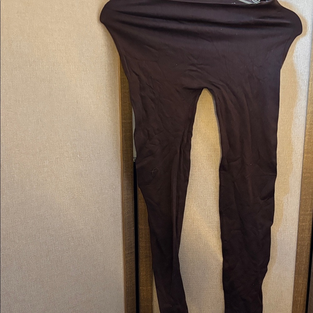 FINAL MARKDOWN Zenana Dark Brown footless tights osfm